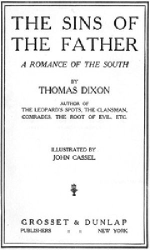 [Gutenberg 36666] • The Sins of the Father: A Romance of the South